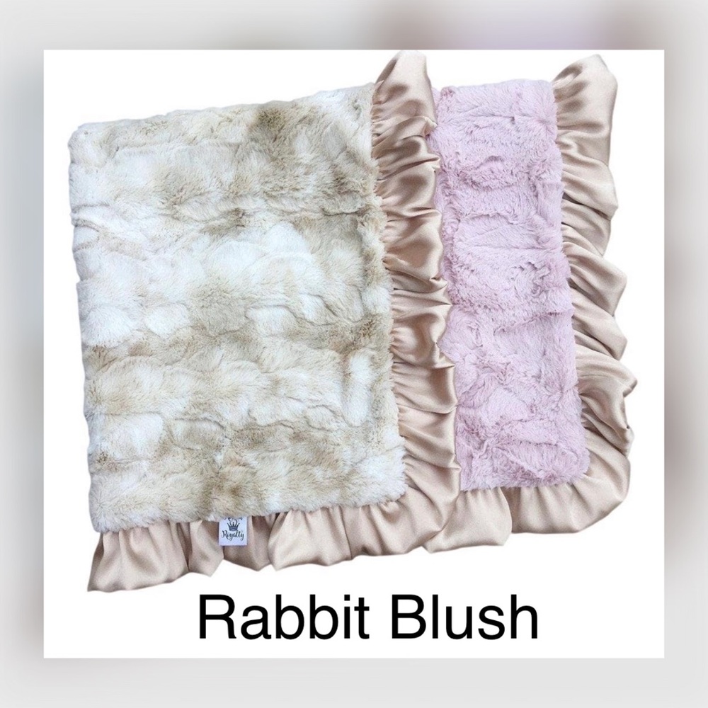 Rabbit Blush Luxe Cuddle Blanket